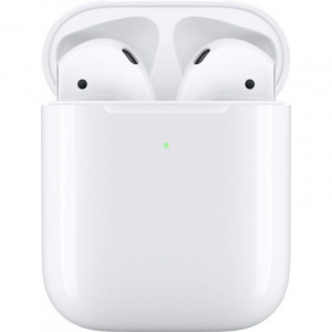 Наушники Apple AirPods в футляре с возможностью беспроводной зарядки