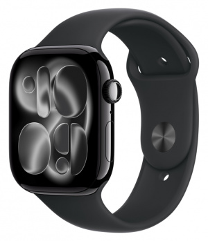 Apple Watch Series 11, 46 mm - Jet Black Aluminum Black Sport Band