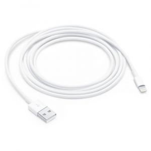 Кабель Apple A1480, Lightning (m) - USB (m), 1м, MFI, белый