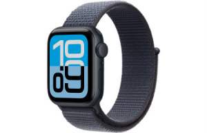 Apple Watch SE 3, 40 mm - Midnight Aluminum Case with Anchor Blue Sport Loop