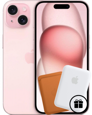Apple iPhone 15 128GB (eSIM + SIM) - розовый