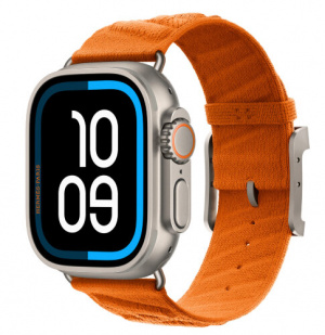 Apple Watch Ultra 3 Hermes 49mm, ремешок En Mer - Оранжевый