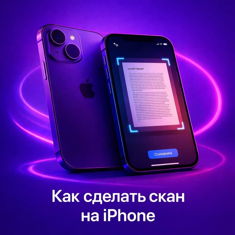 Как сделать скан на iPhone